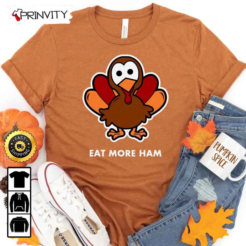Thanksgiving Day Funny Cute Fall T-Shirt, Best Thanksgiving Gifts 2022, Autumn Happy Thankful, Unisex Hoodie, Sweatshirt, Long Sleeve - Prinvity
