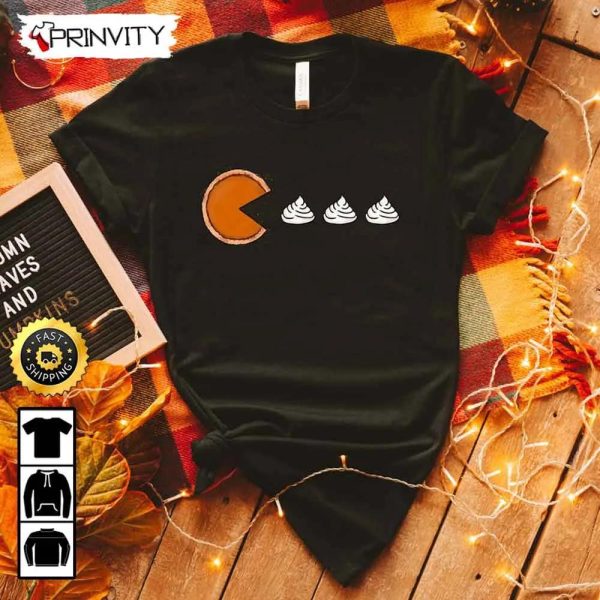 Thanksgiving Pumpkins Pie Sweatshirt, Best Thanksgiving Gifts 2022, Autumn Happy Thankful, Unisex Hoodie, T-Shirt, Long Sleeve – Prinvity