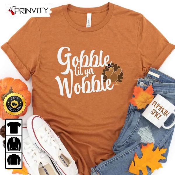 Thanksgiving Turkey Trot T-Shirt, Run Now Gobble Later, Best Thanksgiving Gifts 2022, Family Thankful, Autumn Happy Thankful, Unisex Hoodie, Sweatshirt, Long Sleeve – Prinvity