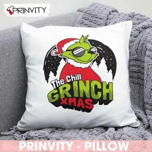 The Chill Grinch XMas Pillow Best Christmas Gifts For 2022 Merry Christmas Happy Holidays Prinvity HDCom0105 1