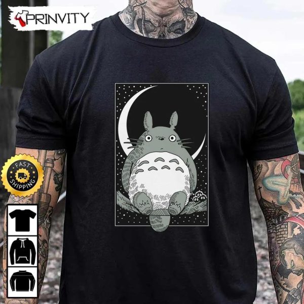 Totoro Studio Ghibli Sweatshirt, Best Christmas Gift, Merry Christmas, Happy Holidays, Unisex Hoodie, T-Shirt, Long Sleeve – Prinvity