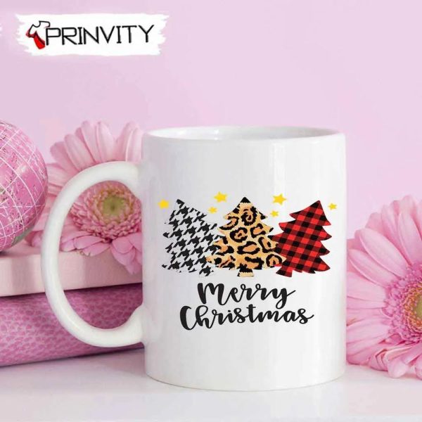 Tres Arboles Mery Christmas Mug, Size 11oz & 15oz, Best Christmas Gifts 2022, Happy Holidays – Prinvity
