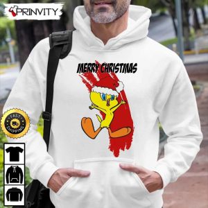 Tweety Looney Tunes Merry Christmas Sweatshirt Best Christmas Gifts 2022 Happy Holidays Unisex Hoodie T Shirt Long Sleeve Prinvity 3