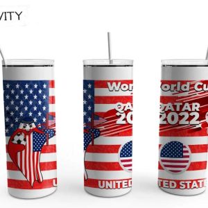 United States World Cup Qatar 2022 Skinny Tumbler Size 20oz 30oz Best Christmas Gifts For 2022 Prinvity 1