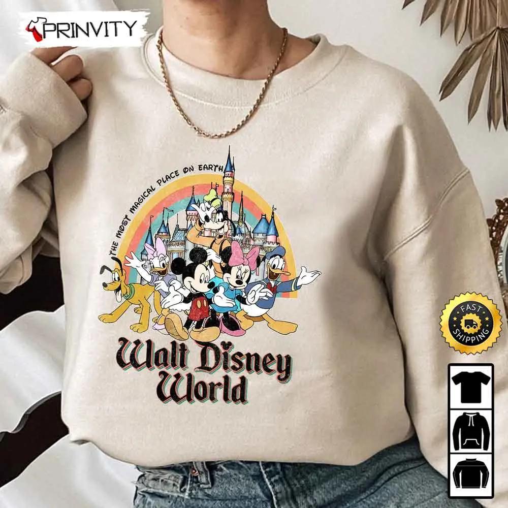 Walt Disney World Mickey Mouse Merry Christmas Sweatshirt, Best Christmas Gifts For Disney Lovers, Merry Disney Christmas, Unisex Hoodie, T-Shirt - Prinvity
