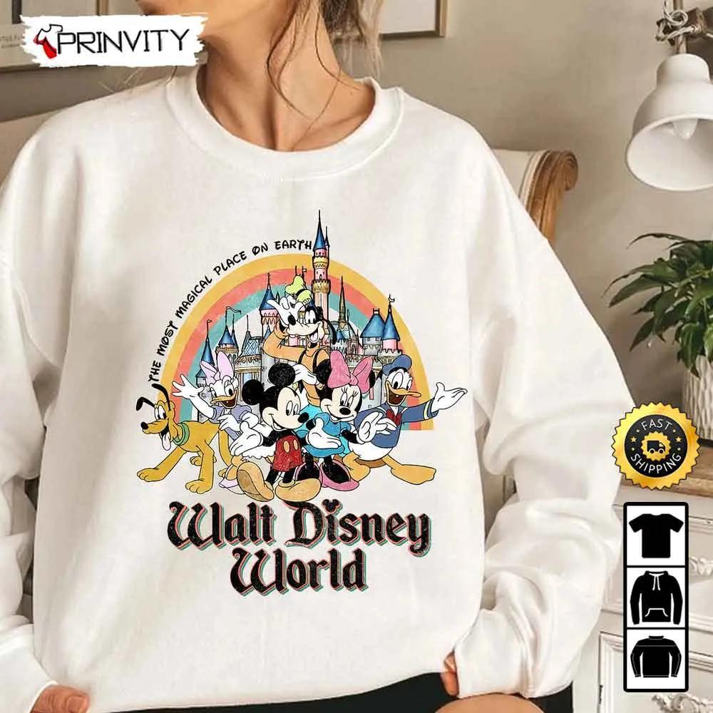 Walt Disney World Mickey Mouse Merry Christmas Sweatshirt, Best Christmas Gifts For Disney Lovers, Merry Disney Christmas, Unisex Hoodie, T-Shirt - Prinvity