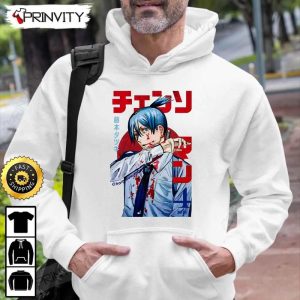 Aki Hayakawa Chainsaw Man Anime T Shirt Power Denji Makima Chainsaw Man Manga Series Unisex Hoodie Sweatshirt Long Sleeve Tank Top Prinvity HD13985 3