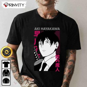 Aki Hayakawa Chainsaw Man T Shirt Chainsaw Man Anime Power Japanese Manga Fujimoto Tatsuki Unisex Hoodie Sweatshirt Long Sleeve Tank Top Prinvity 2