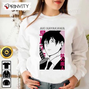 Aki Hayakawa Chainsaw Man T Shirt Chainsaw Man Anime Power Japanese Manga Fujimoto Tatsuki Unisex Hoodie Sweatshirt Long Sleeve Tank Top Prinvity 4