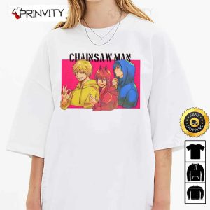 Aki Power Denji Chainsaw Man Anime T Shirt Chainsaw Man Manga Series Unisex Hoodie Sweatshirt Long Sleeve Tank Top Prinvity HD13850 1