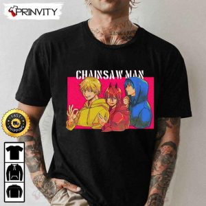 Aki Power Denji Chainsaw Man Anime T Shirt Chainsaw Man Manga Series Unisex Hoodie Sweatshirt Long Sleeve Tank Top Prinvity HD13850 2