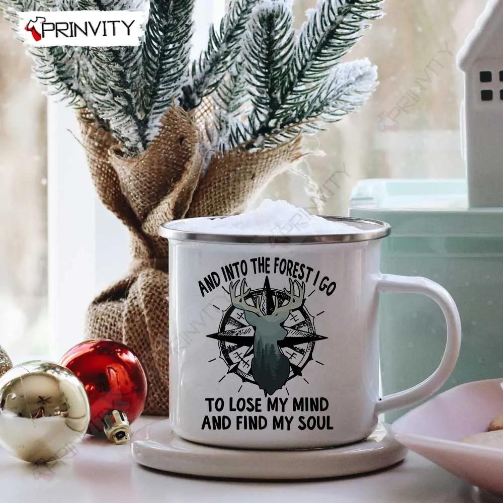 And Into The Forest I Go To Lose My Mind And Find My Soul Camping 12oz Camping Mug, Rv Park, Campsite, Gifts For Camping Lover - Prinvity