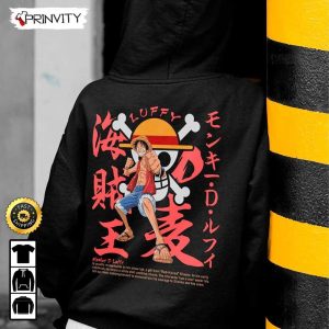 Anime Luffy One Piece Hoodie, One Piece, Best Gifts For Fan, Unisex T-Shirt, Sweatshirt, Long Sleeve – Prinvity