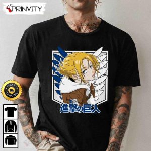 Attack on Titan Manga Annie Leonhart T Shirt Anime Japanese Manga Series Eren Yeager Levi Ackerman Unisex Hoodie Sweatshirt Long Sleeve Prinvity HD010 2