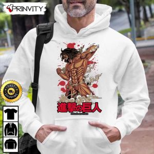 Attack on Titan Manga Eren Yeager T Shirt Anime Japanese Manga Series Levi Ackerman Mikasa Ackerman Unisex Hoodie Sweatshirt Long Sleeve Prinvity HD016 3