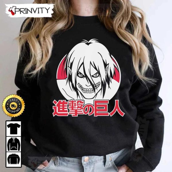 Attack On Titan Manga Eren Yeager T-Shirt, Attack On Titan Anime Japanese Manga Series, Levi Ackerman, Unisex Hoodie, Sweatshirt, Long Sleeve – Prinvity
