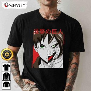 Attack On Titan Manga Eren Yeager T-Shirt, Attack On Titan Anime Japanese Manga Series, Levi Ackerman, Unisex Hoodie, Sweatshirt, Long Sleeve – Prinvity