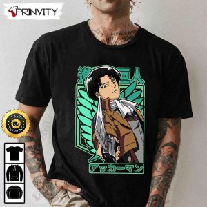 Attack on Titan Manga Levi Ackerman T Shirt Anime Japanese Manga Series Eren Yeager Unisex Hoodie Sweatshirt Long Sleeve Prinvity HD024 2