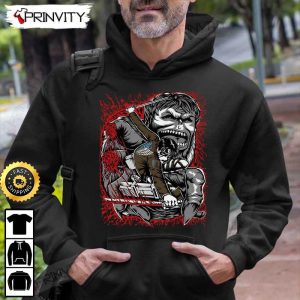 Attack on Titan Manga Levi Ackerman T Shirt Attack on Titan Anime Japanese Manga Series Eren Yeager Unisex Hoodie Sweatshirt Long Sleeve Prinvity HD002 3