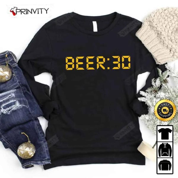Beer O’Clock T-Shirt, International Beer Day 2023, Gifts For Beer Lover, Budweiser, IPA, Modelo, Bud Zero, Unisex Hoodie, Sweatshirt, Long Sleeve – Prinvity