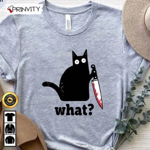 Black Cat What T Shirt Christmas Gifts For 2023 Welcome 2023 Funny Cat Gift Cat Lover Tee Funny Black Tee Unisex Hoodie Sweatshirt Long Sleeve Prinvity 3 1