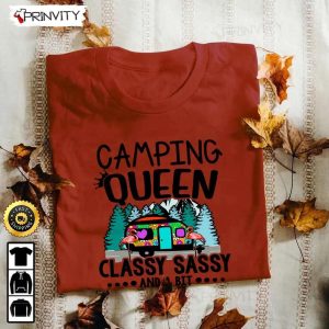 Camping Queen Classy Sassy And A Bit Smart Assy T Shirt RV Park Campsite Gifts For Camping Lover Unisex Hoodie Sweatshirt Long Sleeve Prinvity HD005 6