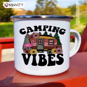 Camping Mug Vibes 12oz Camping Mug, Rv Park, Campsite, Gifts For Camping Lover - Prinvity