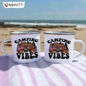 Camping Vibes 12oz Camping Cup RV Park Campsite Gifts For Camping Lover Prinvity HD007 5