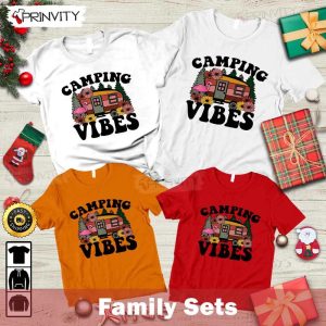 Camping Vibes T Shirt RV Park Campsite Gifts For Camping Lover Unisex Hoodie Sweatshirt Long Sleeve Prinvity HD007 3