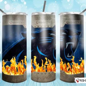 Carolina Panthers NFL 20oz Skinny Tumbler, National Football League, Skinny Tumbler Drink Tee Coffee Milk, Best Gifts For Fans - Prinvity