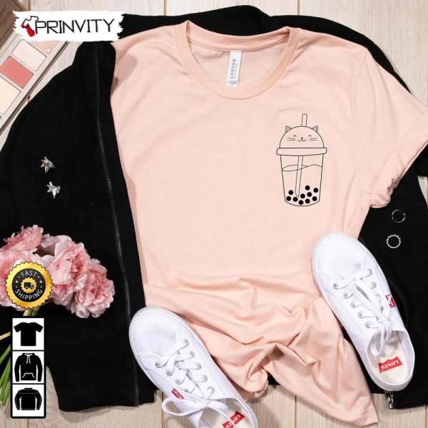 Cat Boba T-Shirt, Frog Boba, Koala Boba, Bubble Tea, Gift For Boba Lover, Gift For Her, K-Pop Shirt, K-Drama Tee, Unisex Hoodie, Sweatshirt, Long Sleeve – Prinvity