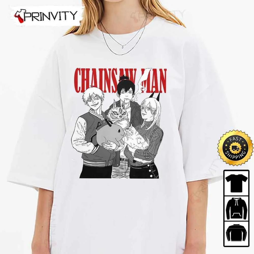 Chainsaw Man Aki Hayakawa Power Denji Manga Series T-Shirt, Chainsaw Man  Anime Manga Series, Unisex Hoodie, Sweatshirt, Long Sleeve, Tank Top -  Prinvity