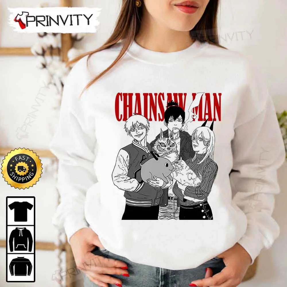Chainsaw Man Aki Hayakawa Power Denji T-Shirt, Chainsaw Man Anime Manga Series, Unisex Hoodie, Sweatshirt, Long Sleeve, Tank Top - Prinvity