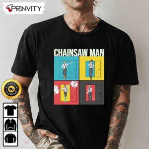 Chainsaw Man Anime T-Shirt, Chainsaw Man Manga Series, Unisex Hoodie, Sweatshirt, Long Sleeve, Tank Top – Prinvity