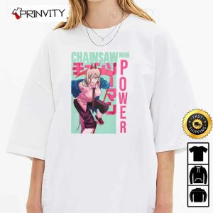 Chainsaw Man Power Anime T-Shirt, Chainsaw Man Manga Series, Unisex Hoodie, Sweatshirt, Long Sleeve, Tank Top – Prinvity