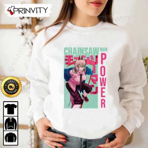 Chainsaw Man Power Anime T Shirt Chainsaw Man Manga Series Unisex Hoodie Sweatshirt Long Sleeve Tank Top Prinvity HD13845 6