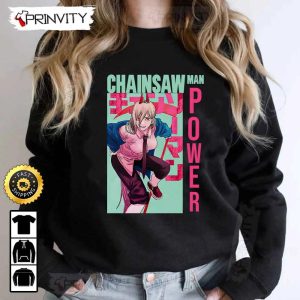 Chainsaw Man Power Anime T Shirt Chainsaw Man Manga Series Unisex Hoodie Sweatshirt Long Sleeve Tank Top Prinvity HD13845 7