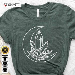 Crystal Weed Cannabis Marijuana T Shirt Gift For Her Weed Tee Gift For Him 420 Unisex Hoodie Sweatshirt Long Sleeve Prinvity 1 1