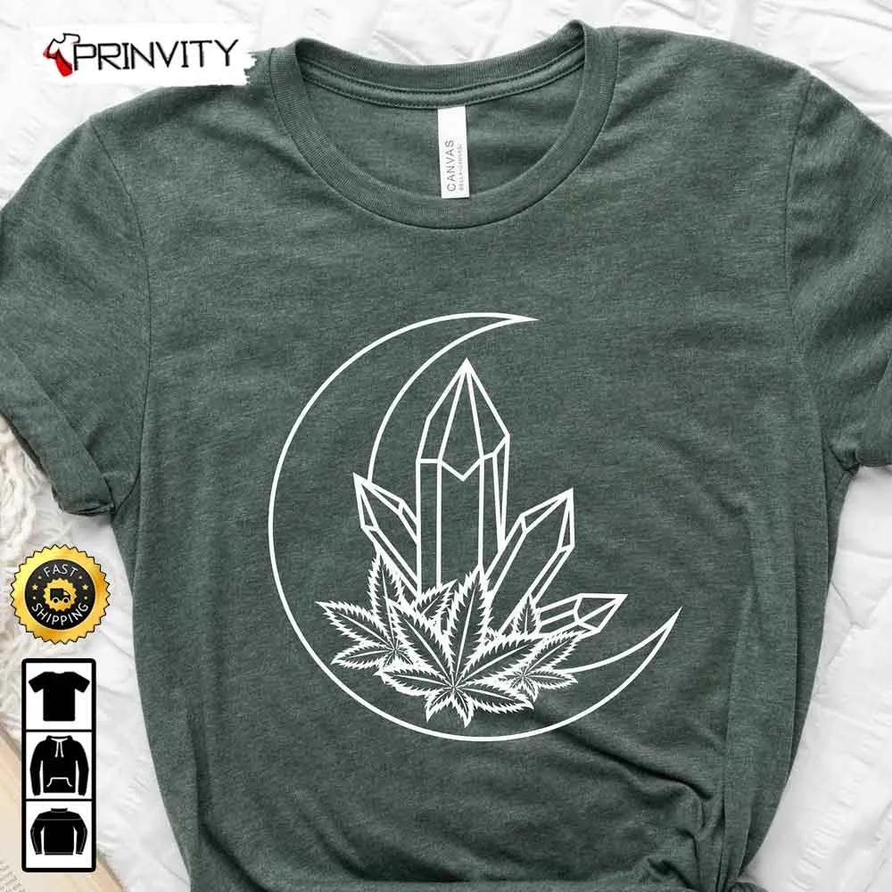 Crystal Weed Cannabis Marijuana T-Shirt, Gift For Her, Weed Tee, Gift For Him, 420, Unisex Hoodie, Sweatshirt, Long Sleeve, Bella Canvas - Prinvity
