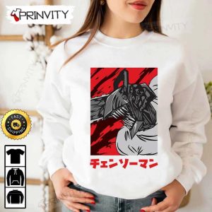 Denji Chainsaw Man T Shirt Chainsaw Man Anime Power Japanese Manga Fujimoto Tatsuki Unisex Hoodie Sweatshirt Long Sleeve Tank Top Prinvity 4 1