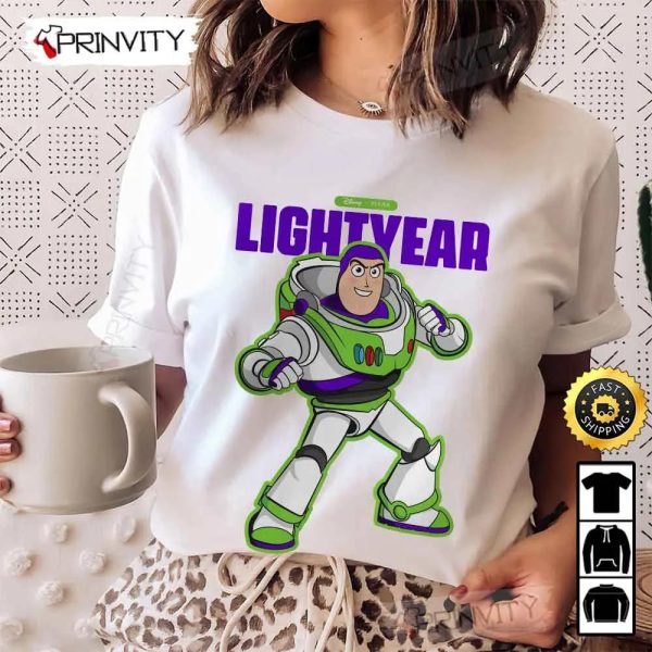 Disney Pixar Buzz Lightyear T-Shirt, Toy Story, Unisex Hoodie, Sweatshirt, Long Sleeve – Prinvity