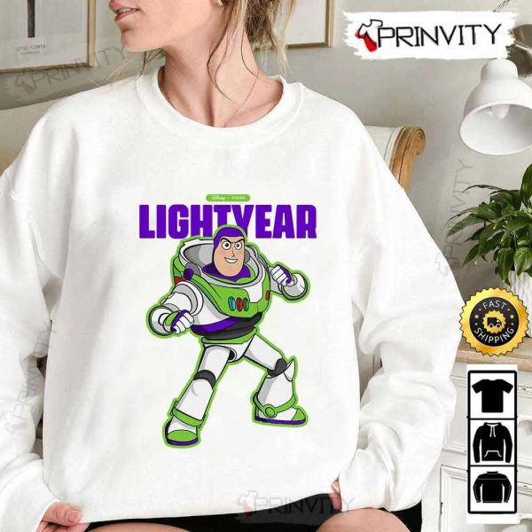 Disney Pixar Buzz Lightyear T-Shirt, Toy Story, Unisex Hoodie, Sweatshirt, Long Sleeve – Prinvity