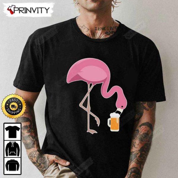 Flamingo Love Beer Funny T-Shirt, International Beer Day 2023, Gifts For Beer Lover, Budweiser, IPA, Modelo, Bud Zero, Unisex Hoodie, Sweatshirt, Long Sleeve – Prinvity