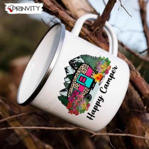 Happy Camper 12oz Camping Cup RV Park Campsite Gifts For Camping Lover Prinvity HD008 3