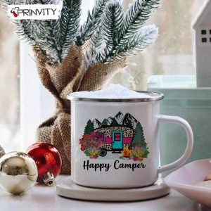 Happy Camper 12oz Camping Cup RV Park Campsite Gifts For Camping Lover Prinvity HD008 4
