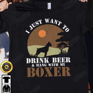 I Just Want To Drink Beer Boxer T Shirt International Beer Day 2023 Gifts For Beer Lover Budweiser IPA Modelo Bud Zero Unisex Hoodie Sweatshirt Long Sleeve HD020 2