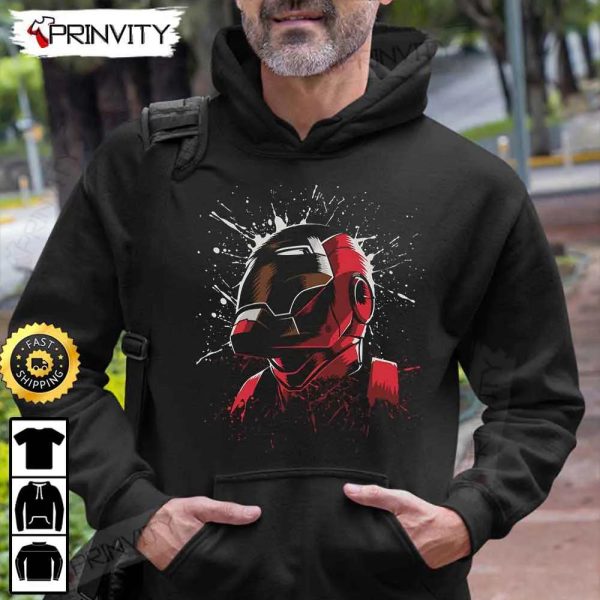 Iron Man Art Marvel The Avengers T-Shirt, Tony Stark, Supper Hero, Unisex Hoodie, Sweatshirt, Long Sleeve – Prinvity