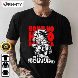 Izuku Midoriya Boku No Hero Academia Manga T Shirt Hero Academia Anime Manga Series Bakugou Uraraka All Might Unisex Hoodie Sweatshirt Long Sleeve Prinvity HD00010 1