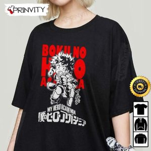 Izuku Midoriya Boku No Hero Academia Manga T Shirt Hero Academia Anime Manga Series Bakugou Uraraka All Might Unisex Hoodie Sweatshirt Long Sleeve Prinvity HD00010 2