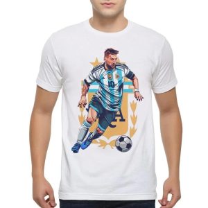 Lionel Messi Argentina Art Qatar World Cup 2022 Champion T Shirt Legends Goats Best Player WC 2022 Argentina Unisex Hoodie Sweatshirt Long Sleeve Prinvity 1